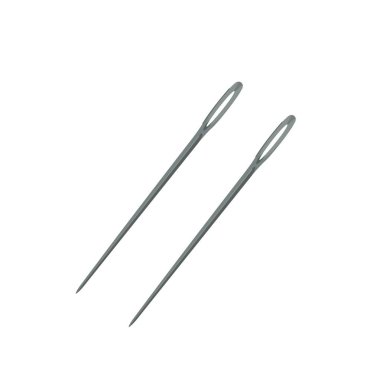 Minimalist iğne çizimi, dikiş ve el işi simgesi