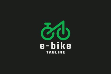 E-bisiklet E harfi logosu