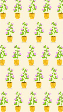 Duvar kağıdı sarısı. Çiçek deseni