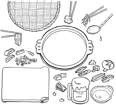 Geleneksel Asya yemekleri.