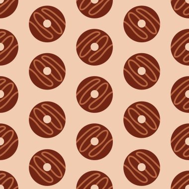 Donutlarla vektör kusursuz desen 