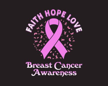 Vektör göğüs kanseri tişörtü tasarımı, göğüs kanseri farkındalığı gömleği tasarımı, motivasyon alıntıları. Ekim ayındaki farkındalıkta.