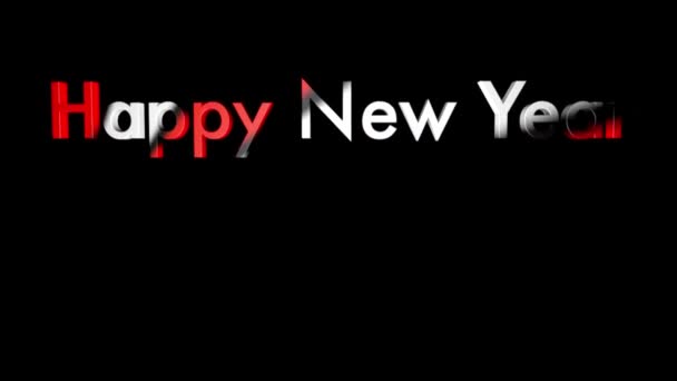 Feliz Ano Novo 2024 Celebração Vídeo Efeito Luz Fundo Luxo — Vídeo de Stock