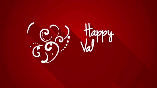 Feliz Dia Dos Namorados Fundo Videos — Vídeo de Stock