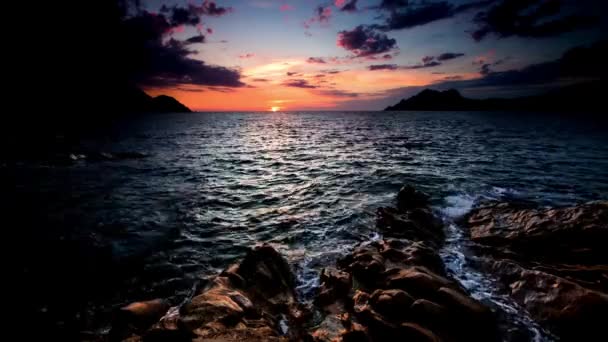 海洋日出 海岛海滩 视频4K — 图库视频影像