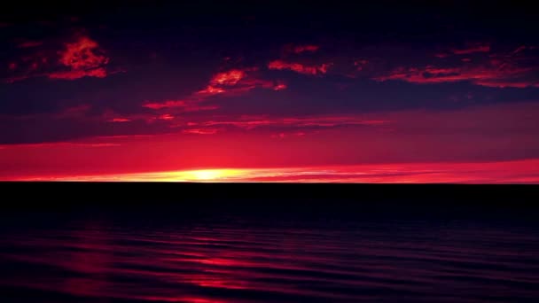 Ocean Sunrise Sunset Island Beach Footage Video — Stock Video
