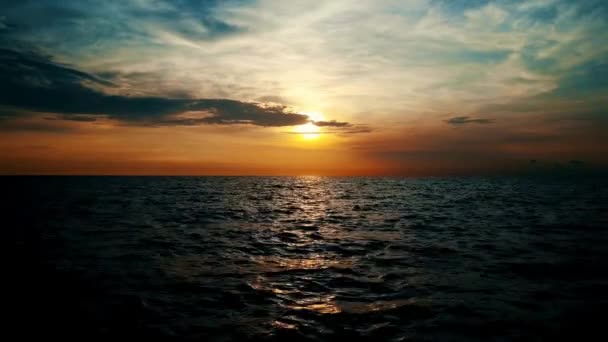 Ocean Sunrise Sunset Island Beach Záběry Video — Stock video