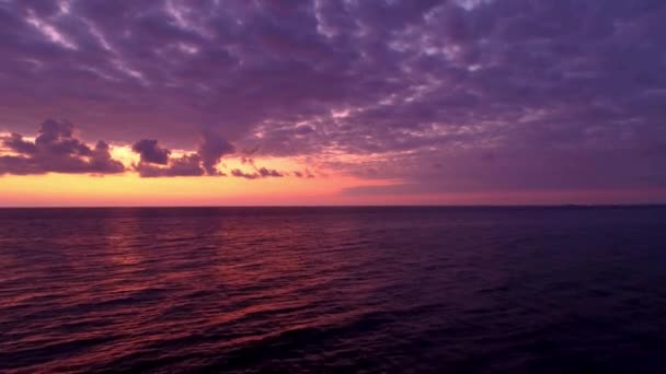 Ocean Sunrise Por Sol Island Beach Imagens Vídeo — Vídeo de Stock