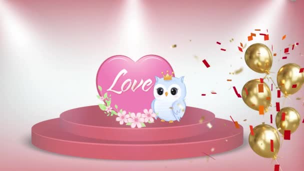 Día San Valentín Nuevos Videos — Vídeo de stock