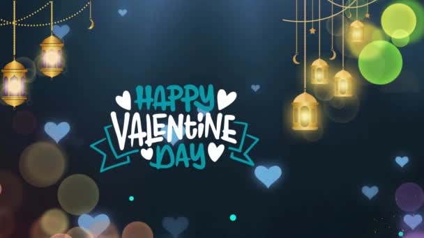 Feliz Dia Dos Namorados Videos — Vídeo de Stock