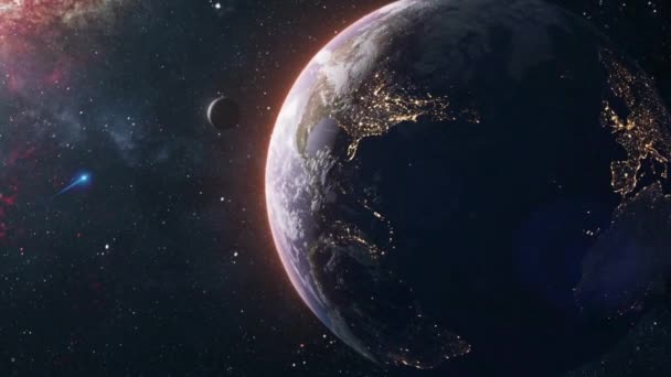 Планета Земли Видео — стоковое видео