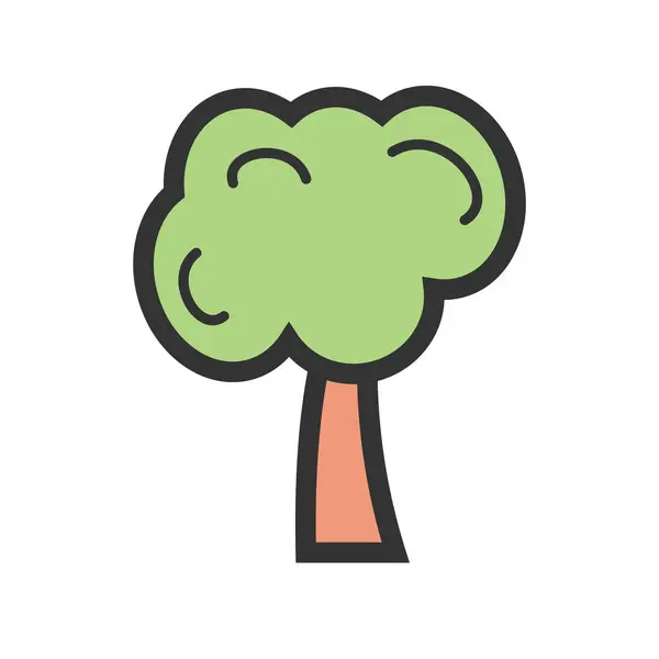 Tree, nature, forest icon vector image. Can also be used for seasons. Suitable for mobile apps, web apps and print media.