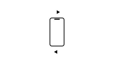 Siyah arkaplan ile telefon dönen video