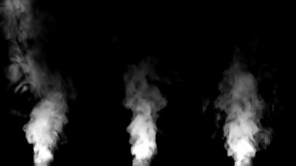 Smoke Effect Black Background — Stock Video
