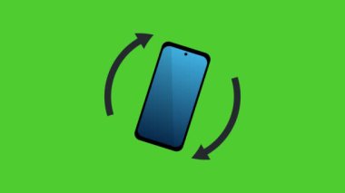 Dönen telefon hareketli canlandırma videosu