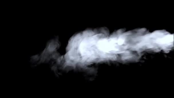Smoke Effekt Mit Schwarzem Hintergrund — Stockvideo