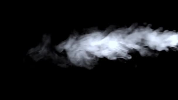 Effetto Fumo Con Sfondo Nero — Video Stock