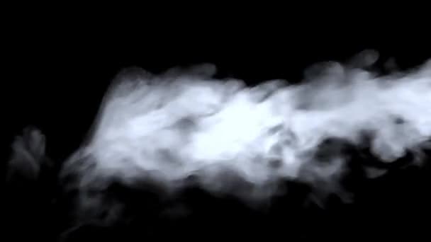 Efeito Fumaça Com Fundo Preto — Vídeo de Stock