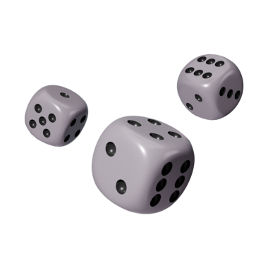 Gerçekçi 3d Dice stok görüntüsü