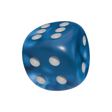 Gerçekçi 3d Dice stok görüntüsü