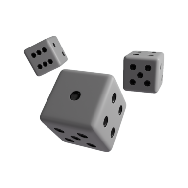 Gerçekçi 3d Dice stok görüntüsü