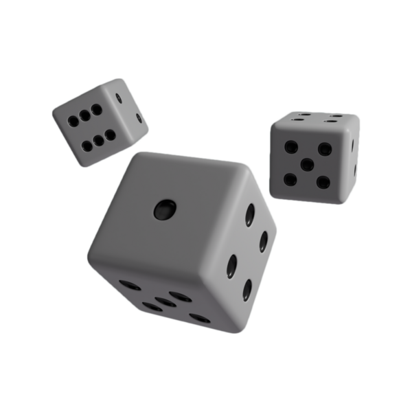 Gerçekçi 3d Dice stok görüntüsü