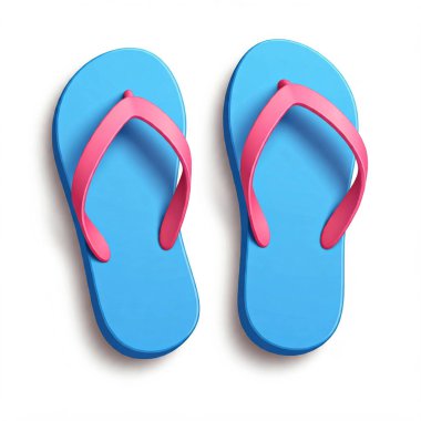 flip flop beyaz zemin üzerine