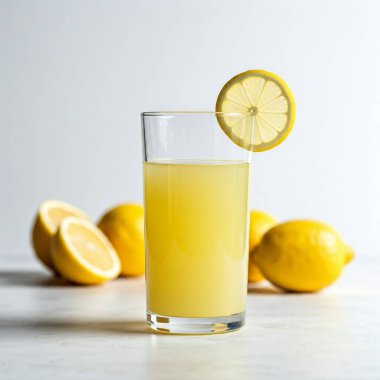 Masada bardakta taze meyve suyu