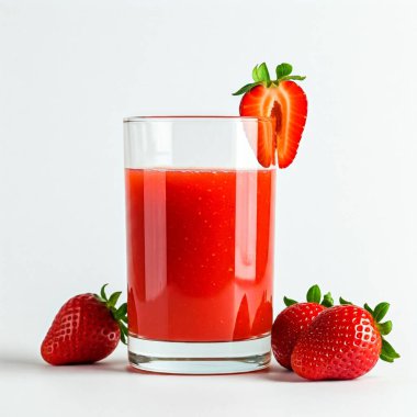 Beyaz arka plan üzerinde izole taze çilek güler yüzlü.