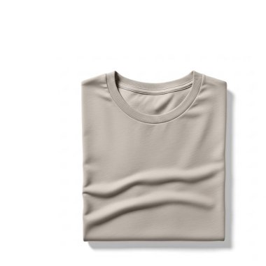 Beyaz arka planda izole edilmiş beyaz tişört. 3d oluşturma