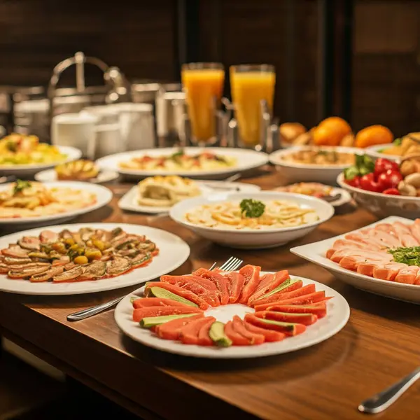 Farklı lezzetli kahvaltı türleri.