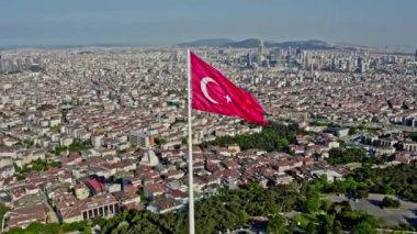 İstanbul şehrinin hava manzarası, hindi