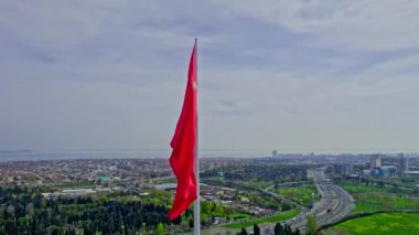 İstanbul şehrinin hava manzarası, hindi