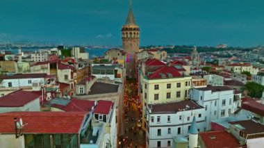 İstanbul şehrinin hava manzarası, hindi