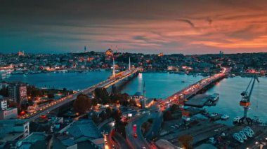 İstanbul şehrinin hava manzarası, hindi