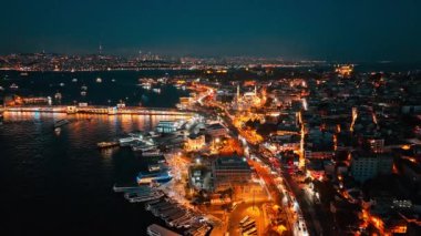 İstanbul şehrinin hava manzarası, hindi