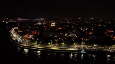 İstanbul şehrinin hava manzarası, hindi