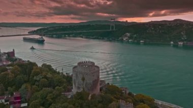 İstanbul şehrinin hava manzarası, hindi