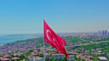 İstanbul şehrinin hava manzarası, hindi