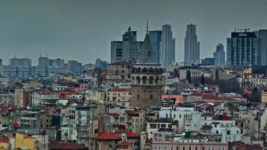 İstanbul şehrinin hava manzarası, hindi