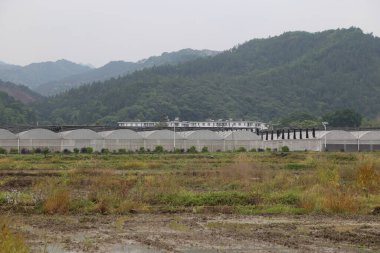 Arka planda bina olan bir alan. Bina beyaz. Saha kuru. Sahada hiç insan yok.