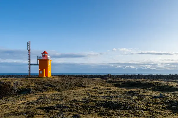 Містичний Краєвид Ісландії Маяк Гріндавік — стокове фото