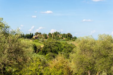 Toskana İtalya 'nın muazzam manzarası.