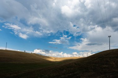 Toskana İtalya 'nın muazzam manzarası.