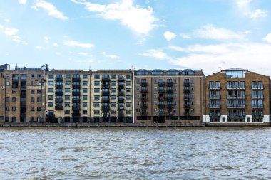 İngiltere 'nin başkenti, Londra şehri Thames' ten görünüşü, ufuk çizgisi