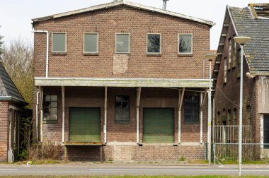 Hollanda manzarası, Drenthe dağlık arazisi, Şehir Binası