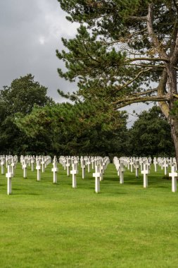 Amerikan savaş anıtı Omaha Plajı Normandiya