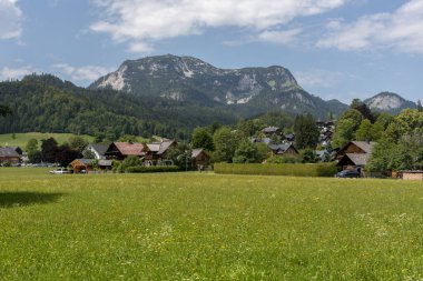 Avusturya 'daki Salzkammergut' ta Altausseer..