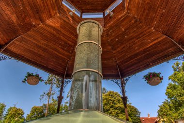 Park çeşmesi Pavillion, doğa maden suyu, Radenci, Slovenya