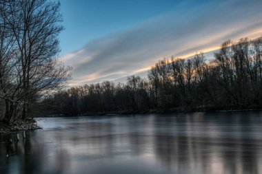 Otok ljubezni - Mura Nehri yakınlarındaki aşk adası. izakovci, slovenia